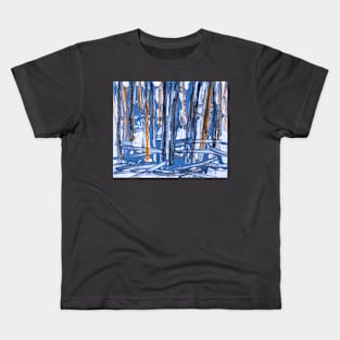 Blue sunshine in the forest Kids T-Shirt